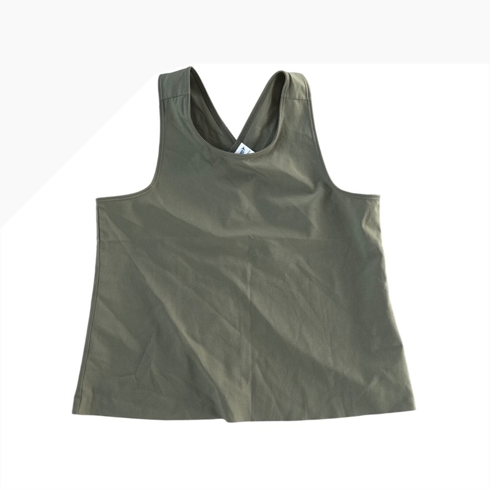 Old Navy Active Kids Girls‎ Stretch Tech Tank top Olive Green Size M 8